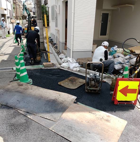 狭あい道路セットバック工事 